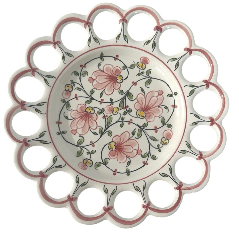 Hand-Painted 114 Porcelain vintage 16 piece Pottery Plaques 167 Anfora Agueda